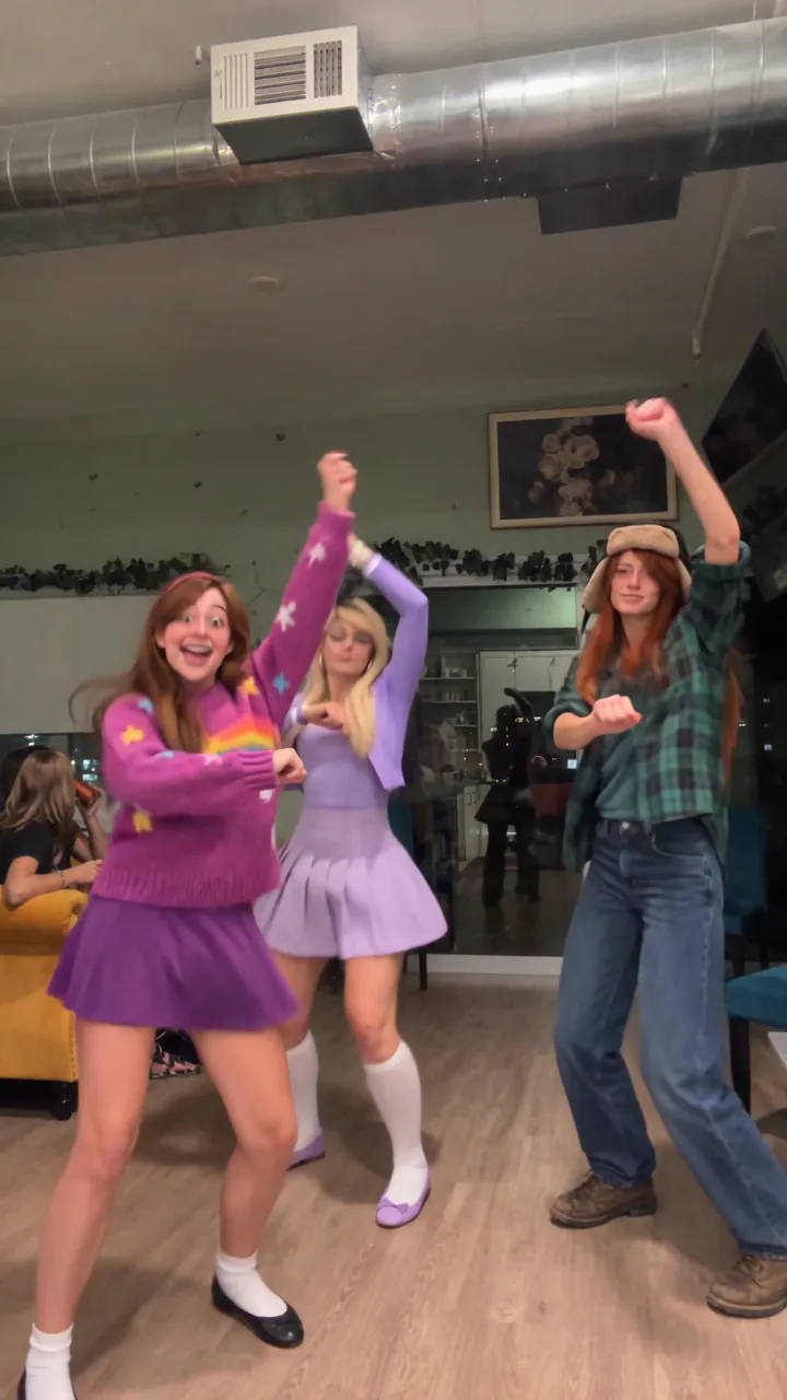 Pacifica, Mabel and Wendy in the Studio Trio Dance trend, made with Viro